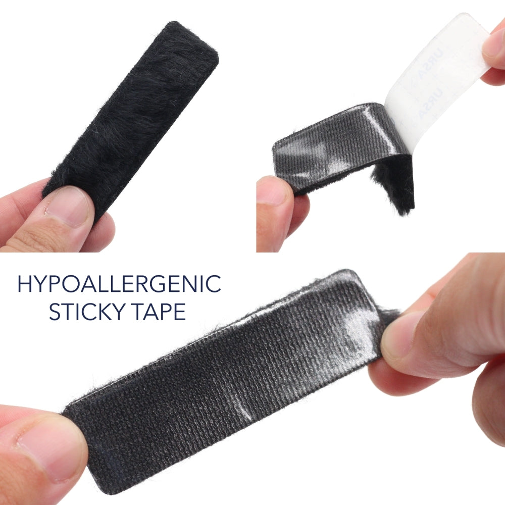 9x Furry Strips - Black