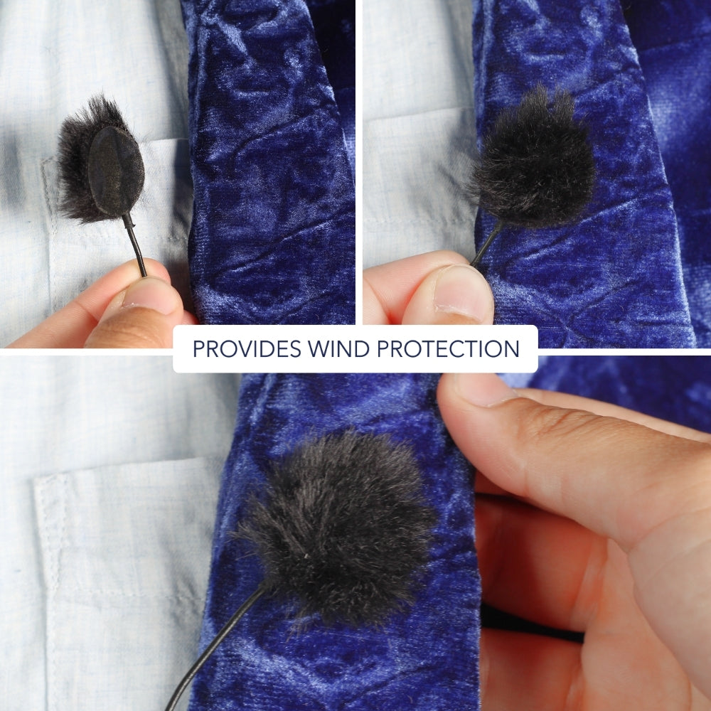 9x Fur Circles + 30x Stickies Single Colour - Black