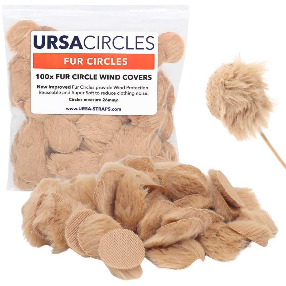 100x Fur Circles - Beige