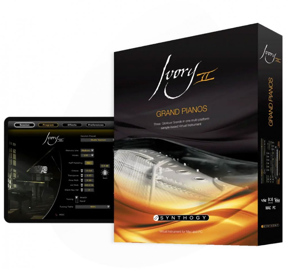 Pianos à queue Ivory II