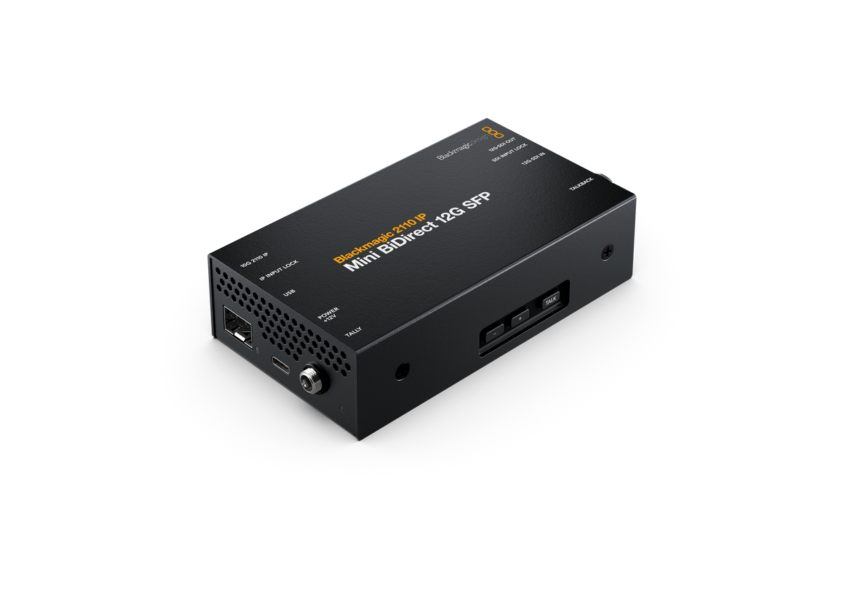 2110 IP converter, Mini BiDirect 12G SFP to SMPTE-2110