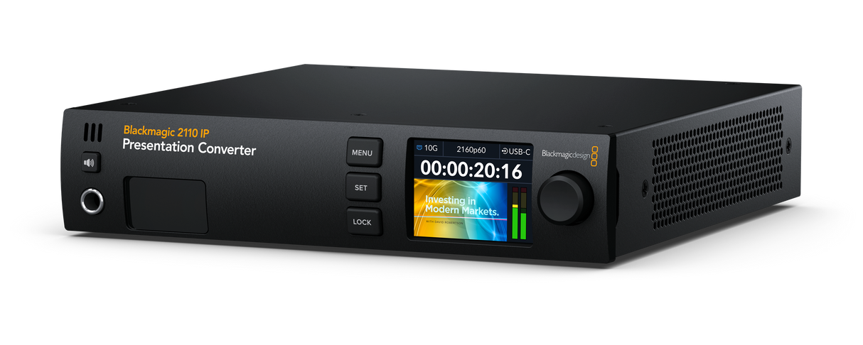 2110 IP presentation converter with USB-C & HDMI connections