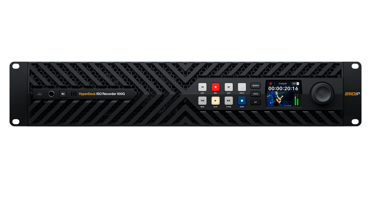 HyperDeck ISO recorder, supports 100G Ethernet