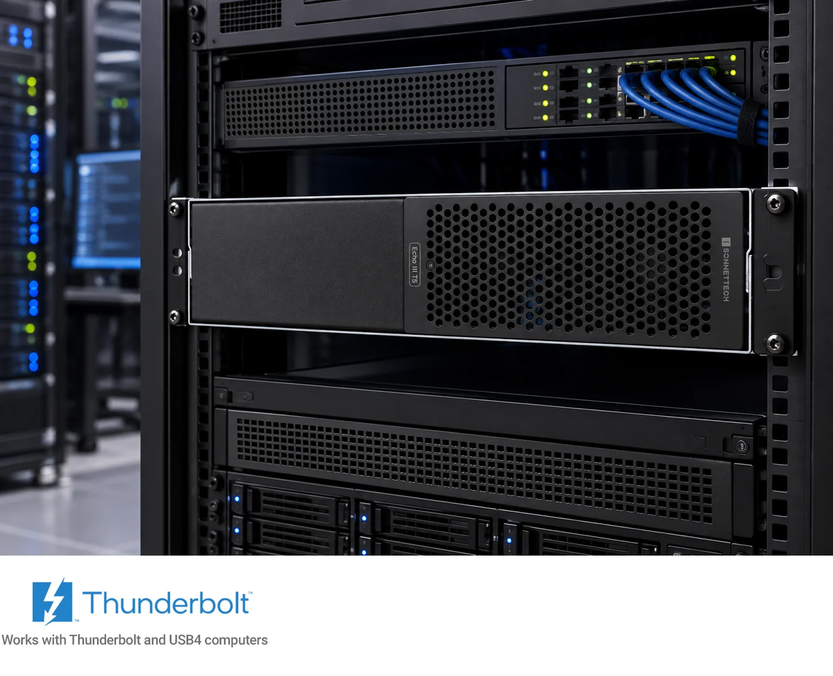 Echo III Rackmount Three-Slot Full-Length Thunderbolt 5 PCIe Card Expansion System