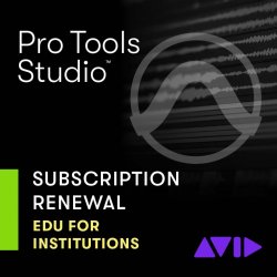 Avid Pro Tools Studio 1-Year Subscription RENEWAL, continued software use, updates + support for a year -- Edu Institution Pricing