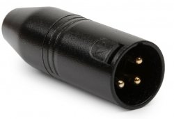 Neutrik NA3MJ 3-Pole XLR Male to Stereo 1/4 Locking Jack Adapter (Tip,  Ring, Sleeve Contact)