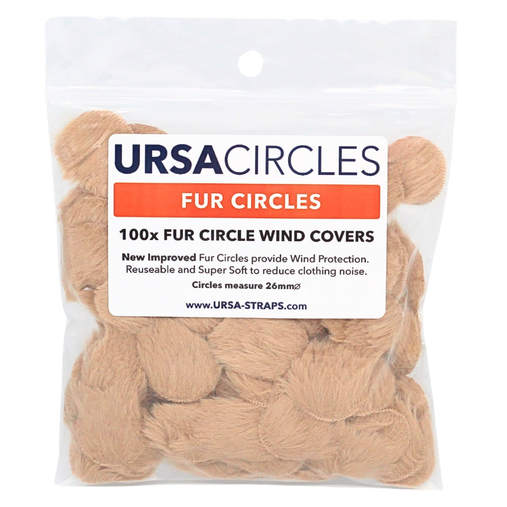 100x Fur Circles - Beige