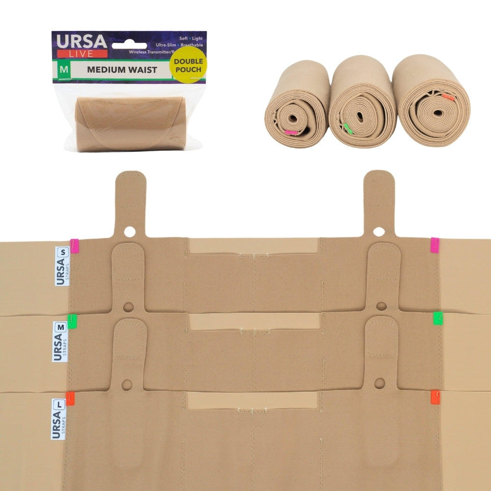 Live Strap - Double Pouch Medium (Beige)