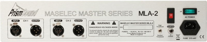 Buy MASELEC MLA-2 Mastering Compressor Limiter - Line & Summing