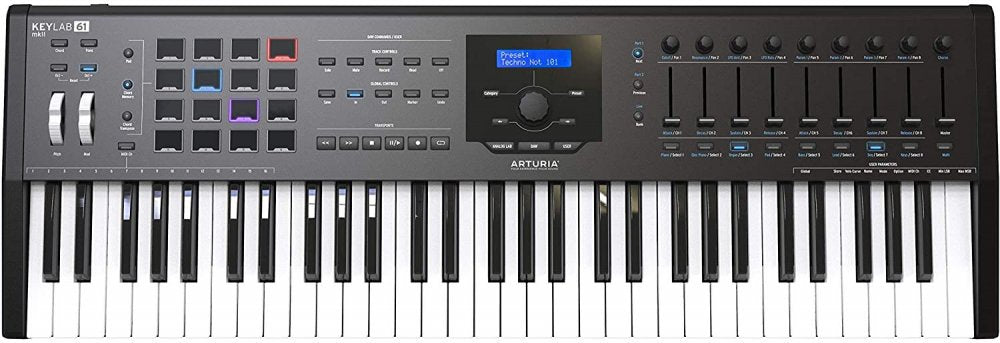 [美品] Arturia KeyLab 61 MkII (61鍵, Mk.2) KeyLab MKII 61 - Black – Studio Economik