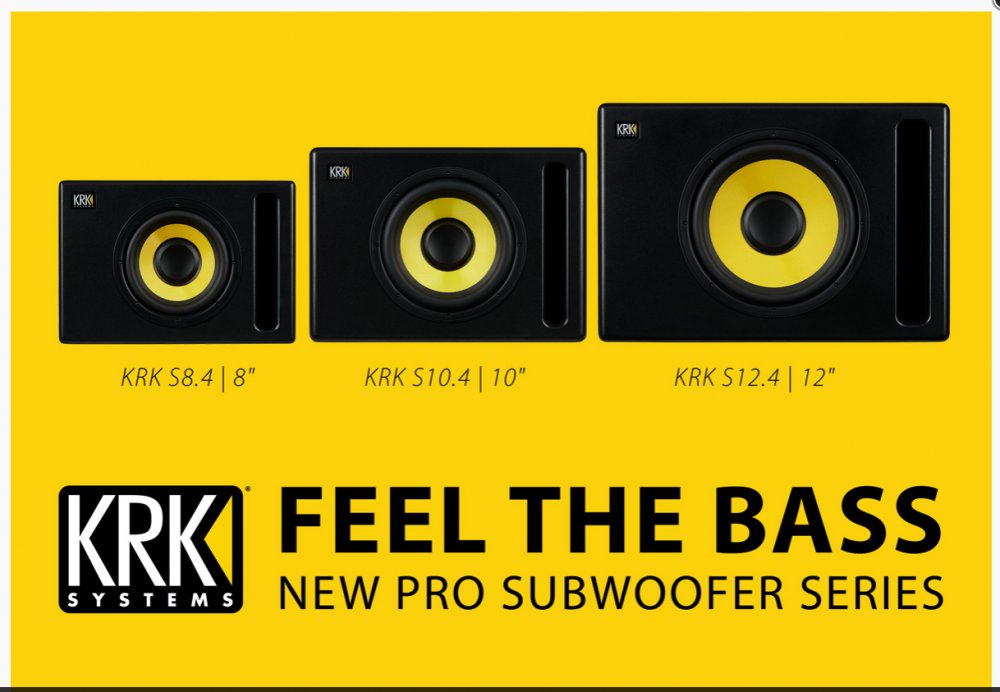 C】KRK S8.4 スタジオモニター用 パワードサブウーファー 062462 KRK