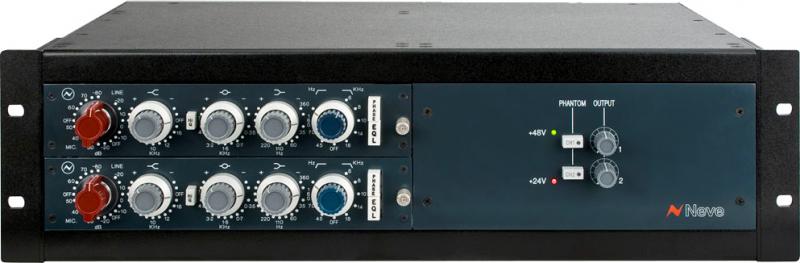 Rack 3U équipé de 2 modules horizontaux 1084