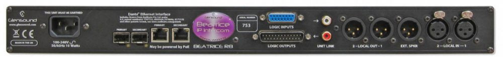 Beatrice R8 - 8 Channel Rackmount Intercom