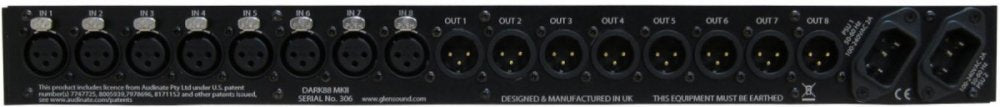 DARK88 MKII - Dante 8 In, 8 Out Break Out Box