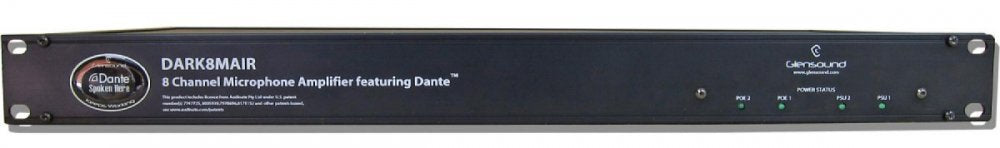 DARK8MAIR - 8 Channel Dante/AES67 Microphone Preamp