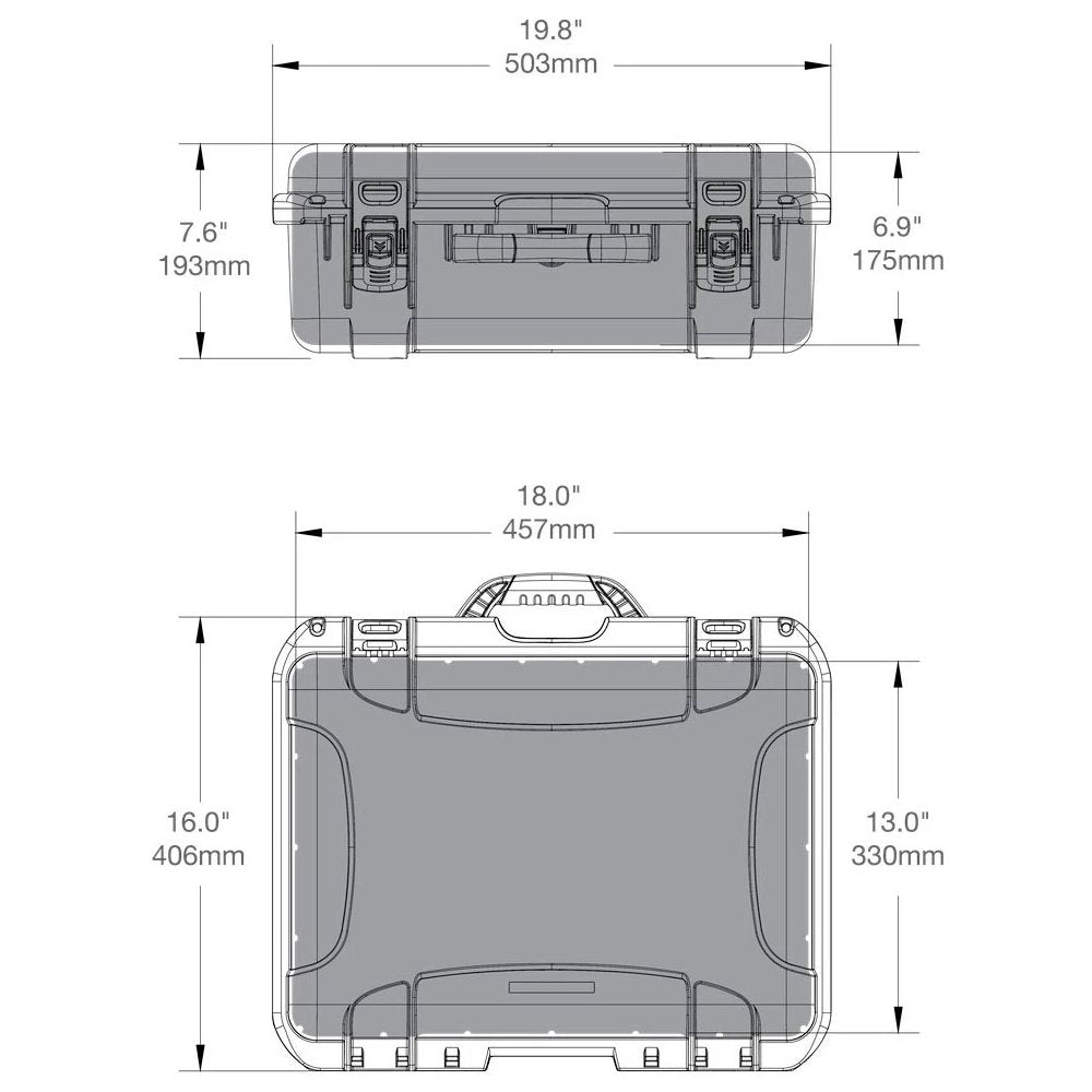 930 Case with Cubed Foam (Black)