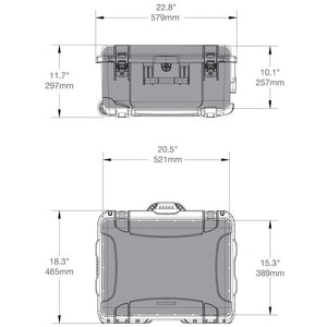 950 Rolling Case with Cubed Foam (Black)