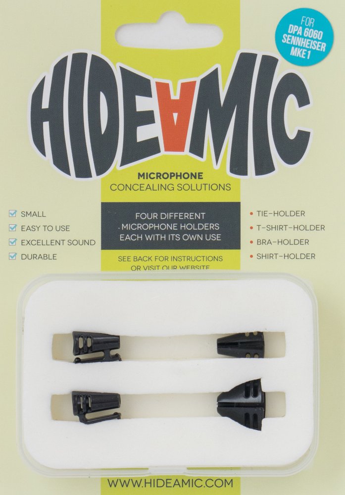 Holders for DPA 6060/6061 and Sennheiser MKE1 (4-Set, Black)