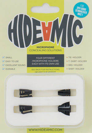 Holders for DPA 6060/6061 and Sennheiser MKE1 (4-Set, Black)