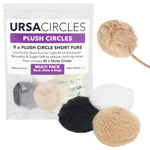 9x Plush Circles + 30x Stickies Multipack (3x: White, Black & Beige)
