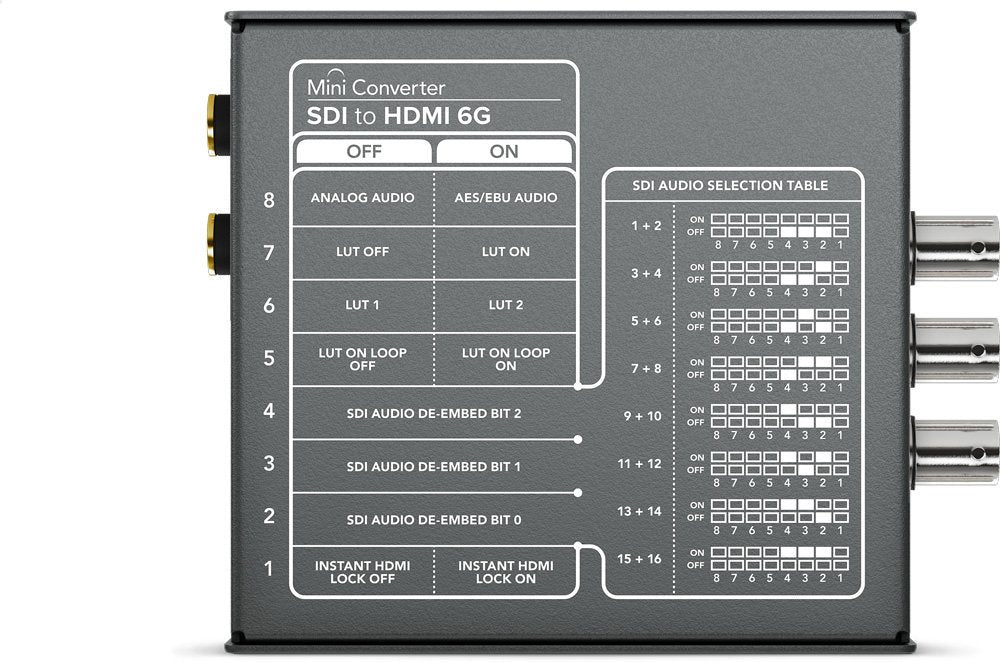 その他 Blackmagic Mini Converter SDI to HDMI 6G Buy BLACKMAGIC DESIGN Mini Converter - SDI to HDMI 6G - Format