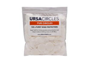 100x Fur Circles - White