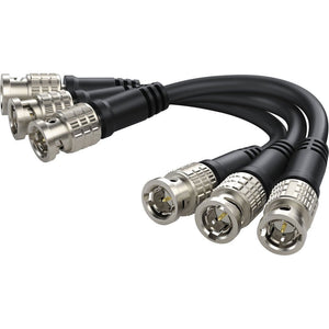 Fiber Converter Cable BNC x 3 Camera Fiber Converter