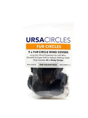 9x Fur Circles + 30x Stickies - Black