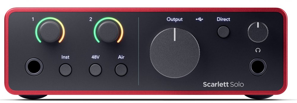 DTM・DAW Focusrite Scarlett solo gen4 Focusrite Scarlett Solo 4th Gen Studio-Quality USB Audio