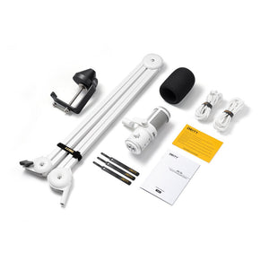 VO-7U Podcast Kit - White Edition (USB Microphone)
