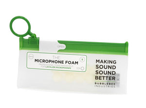 Mousse pour microphones cravates - Petit, paquet de 10 (blanc)