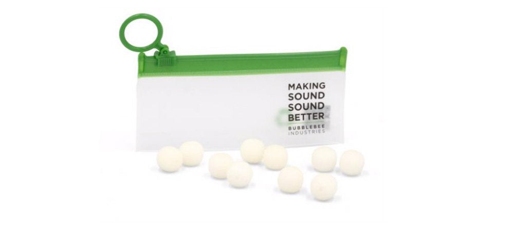 Mousse pour microphones cravates - Moyen, paquet de 10 (blanc)