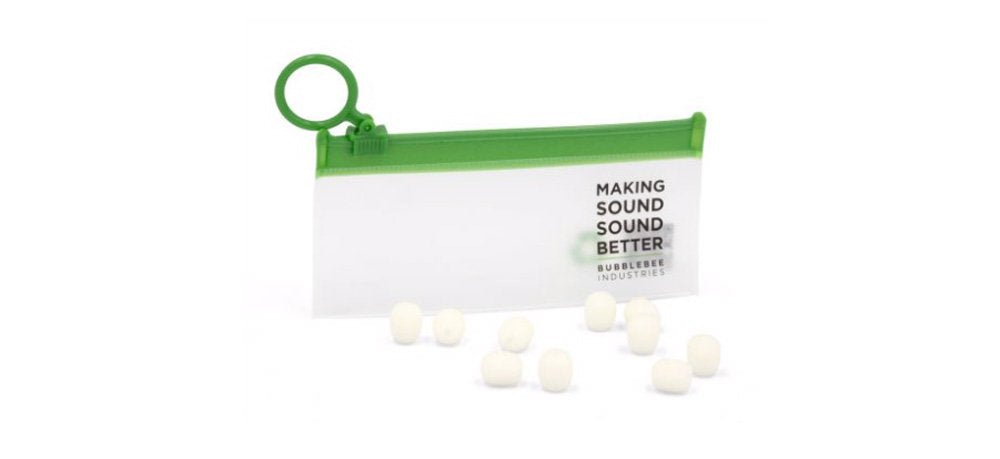 Mousse pour microphones cravates - XS, paquet de 10 (blanc)