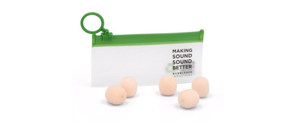 Mousse pour microphones cravates - Grand, lot de 5 (beige)