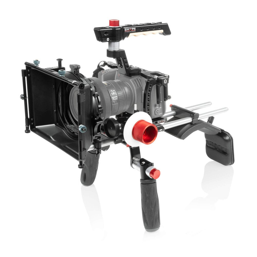 Blackmagic Pocket Cinema 4K & 6K Shoulder Mount Kit with Matte Box & Follow Focus