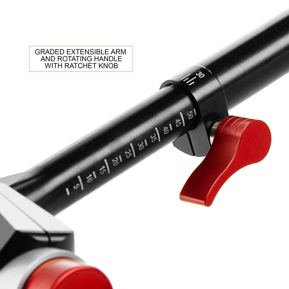 Telescopic SHAPE handle Arri rosette with rod bloc and shock-resistant case