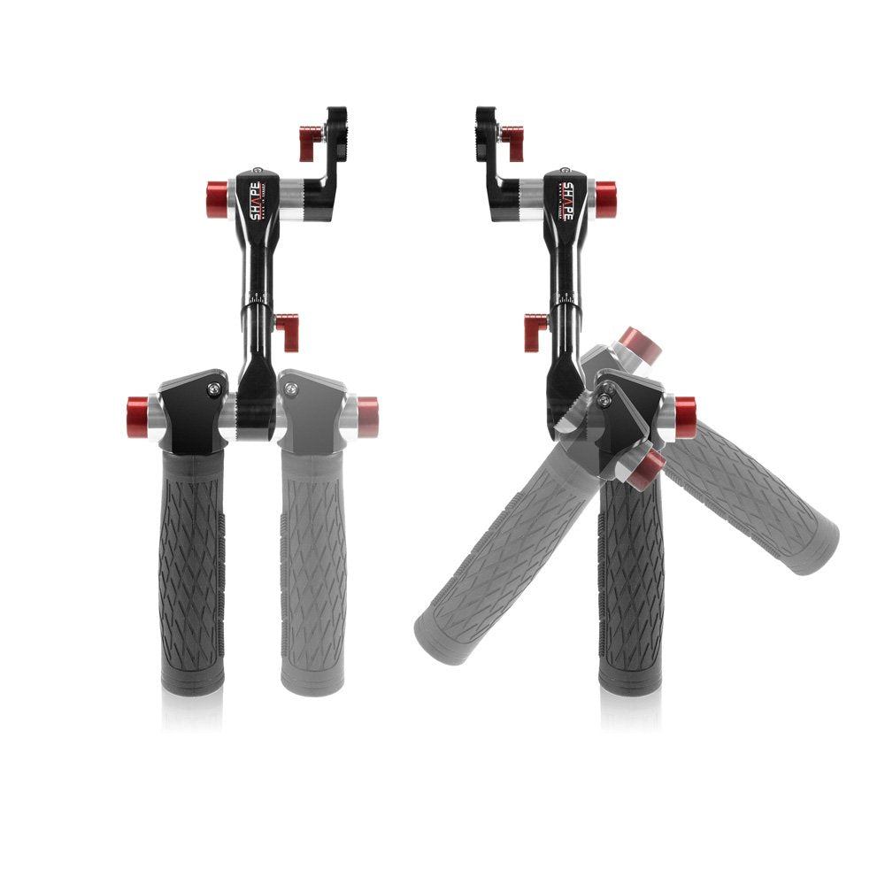 Telescopic SHAPE handle Arri rosette with rod bloc and shock-resistant case