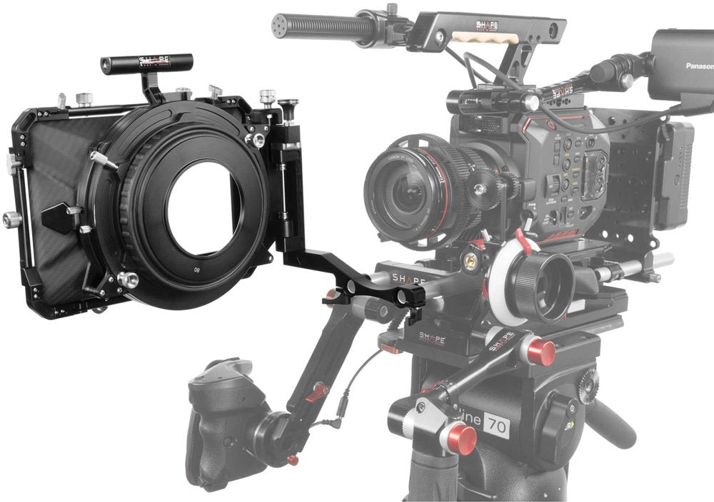 SHAPE 4 x 5.6 carbon fiber swing-away matte box 15 mm LW and 19 mm Studio rod mount