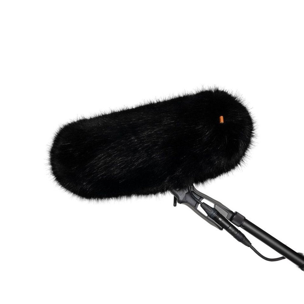 Coupe-vent en fourrure pour kit de pare-brise modulaire Rycote 4, noir