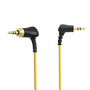 C12 Locking Right-Angle 3.5mm TRS to 3.5mm (Right-Angle) TRS Coiled Cable (Mirorless/DSLR Cameras)