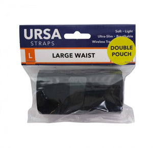 Waist belt - Large w/Double Pouch (Black)