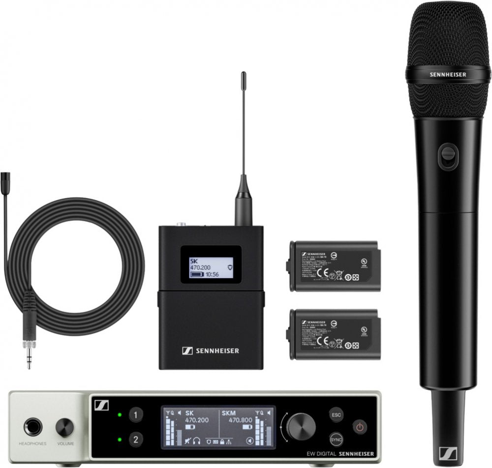 ENSEMBLE EW-DX MKE 2/835-S (V5-7 : 941,700- 951,800 et 953,050- 956,050 et 956,650-959,650 MHz)
