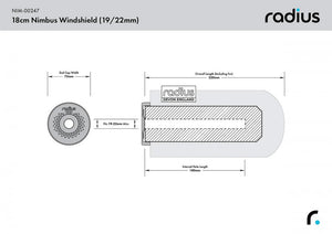 Nimbus Windshield Standard Pile 18cm (19/22)