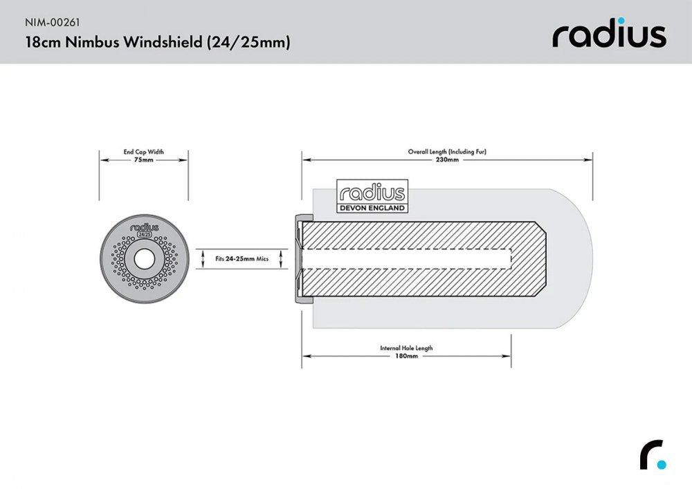 Nimbus Windshield Standard Pile 18cm (24/25)