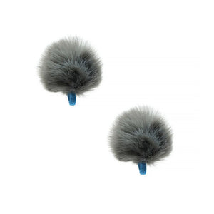 Mini Urchin Lavalier Fur Windshield Pair Grey