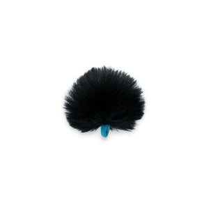 Puffer Urchin Lavalier Fur Windshield  Foam Core Single Black