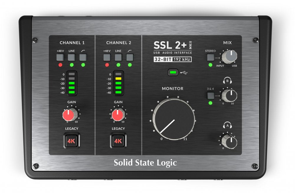 Solid State Logic SSL 2 USBオーディオインターフェース SSL2 | USB 2X2 AUDIO INTERFACE W/ MIC, LINE & INST PRE-AMPS | Tom