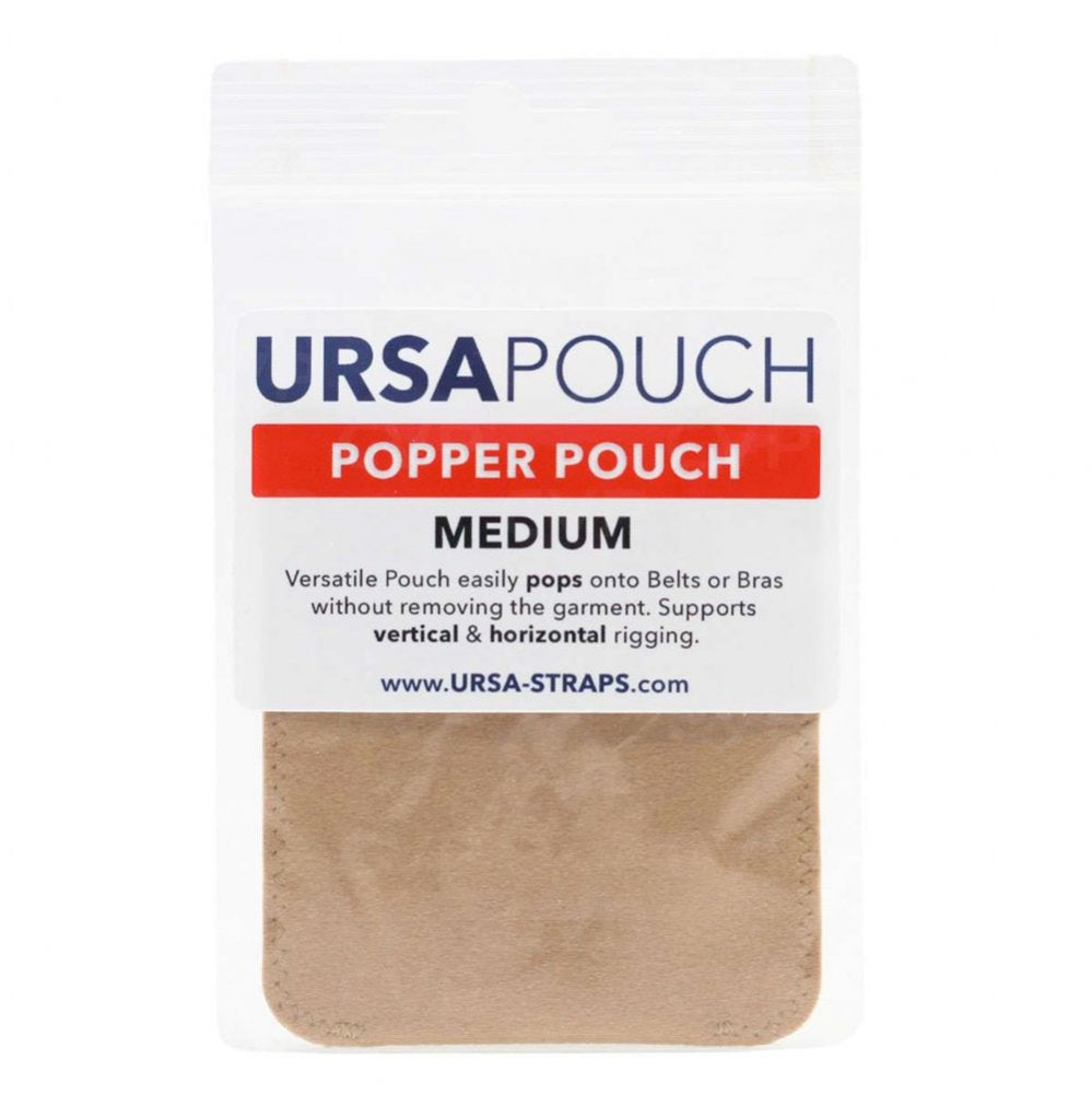 Popper Pouch - Medium (Beige)