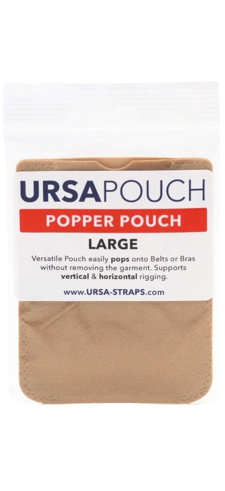 Popper Pouch - Large (Beige)