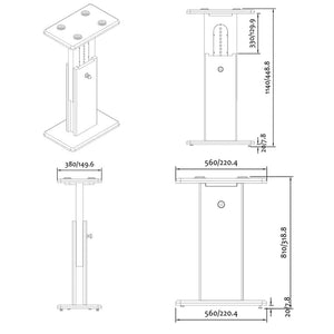 ISO Stand MkIII 600 -  White Gloss